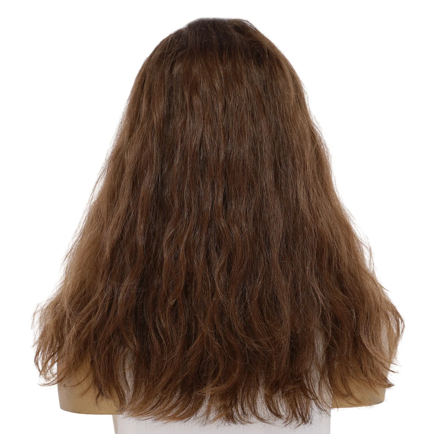 18" Topaz Lace Top Topper #6 Neutral Medium Brown Wavy - Image 3