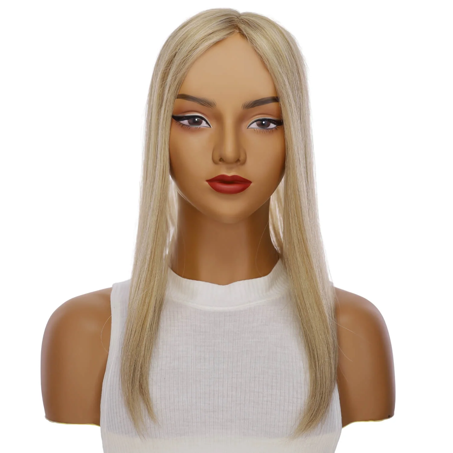 18" Topaz Lace Top Topper Ash Blonde w/ No Rooting - Image 2