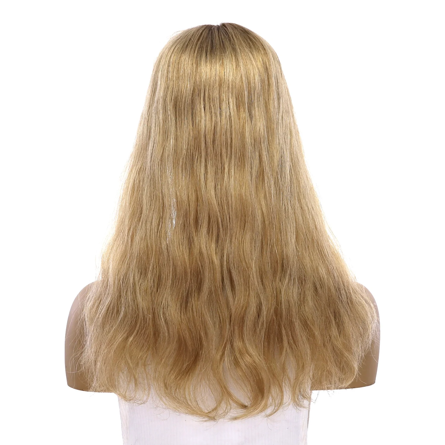 18" Topaz Lace Top Topper Ash Blonde Wavy - Image 3