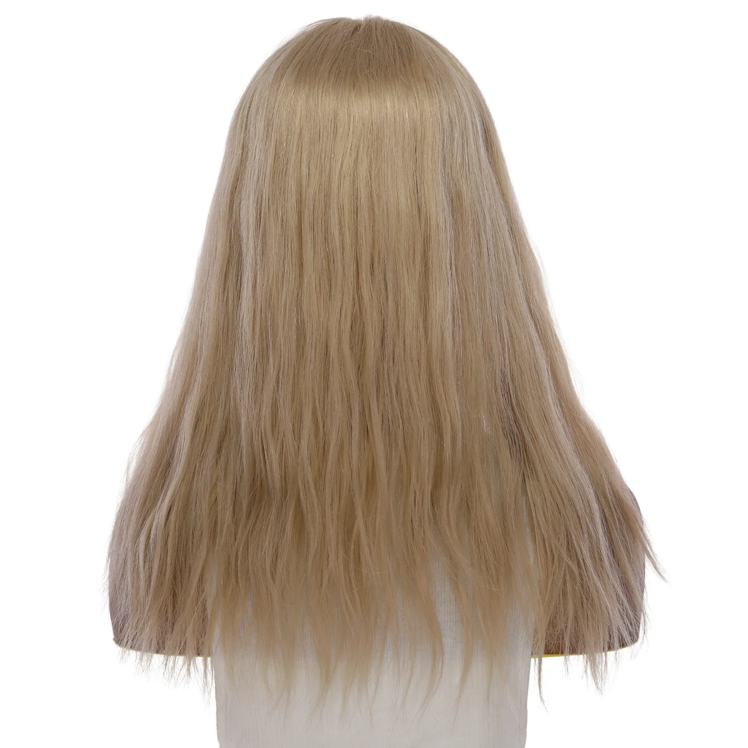 18" Topaz Lace Top Topper Beige Blonde w/ No Rooting Wavy - Image 3