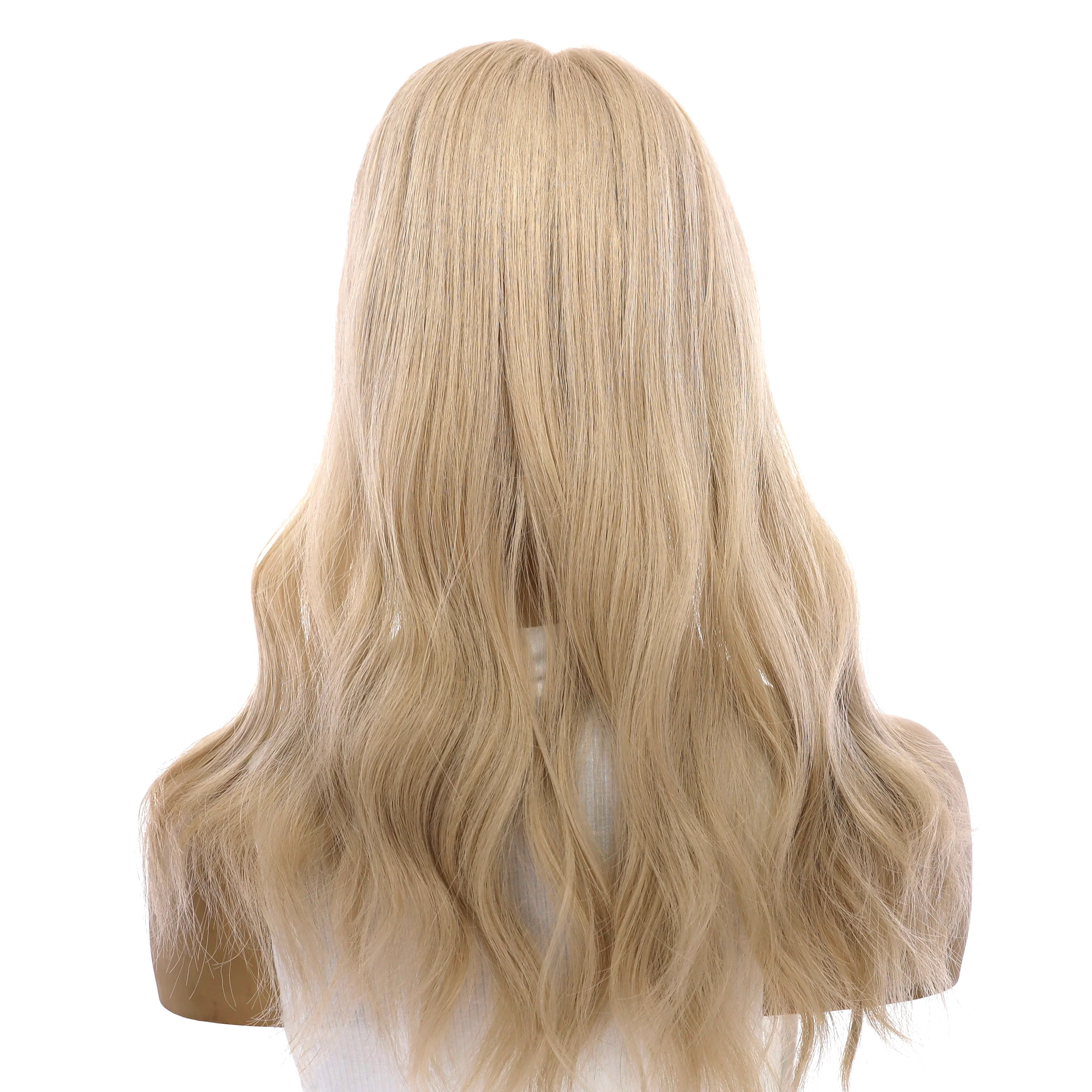 18" Topaz Lace Top Topper Beige Blonde w/ No Rooting - Image 3
