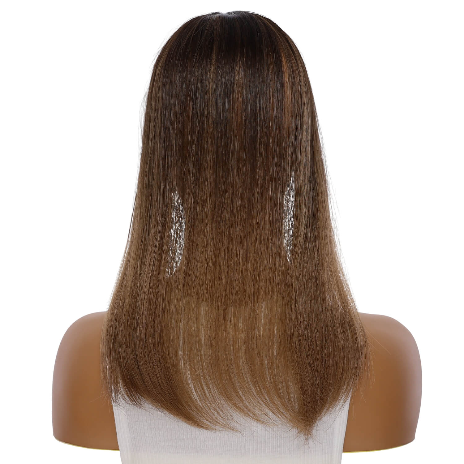 18" Topaz Lace Top Topper Dark Brown Ombre - Image 3