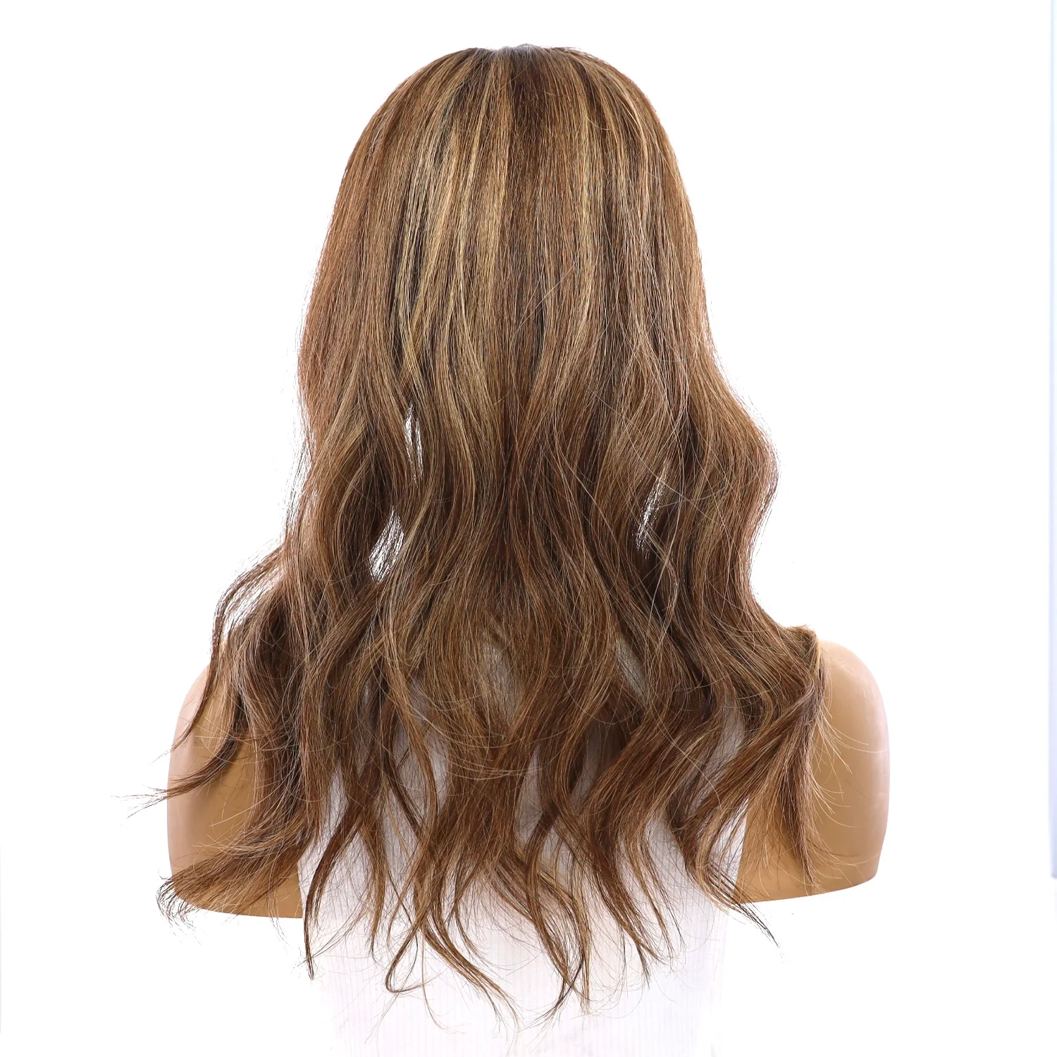 18" Topaz Lace Top Topper Medium Brown w/ Highlights - Image 3