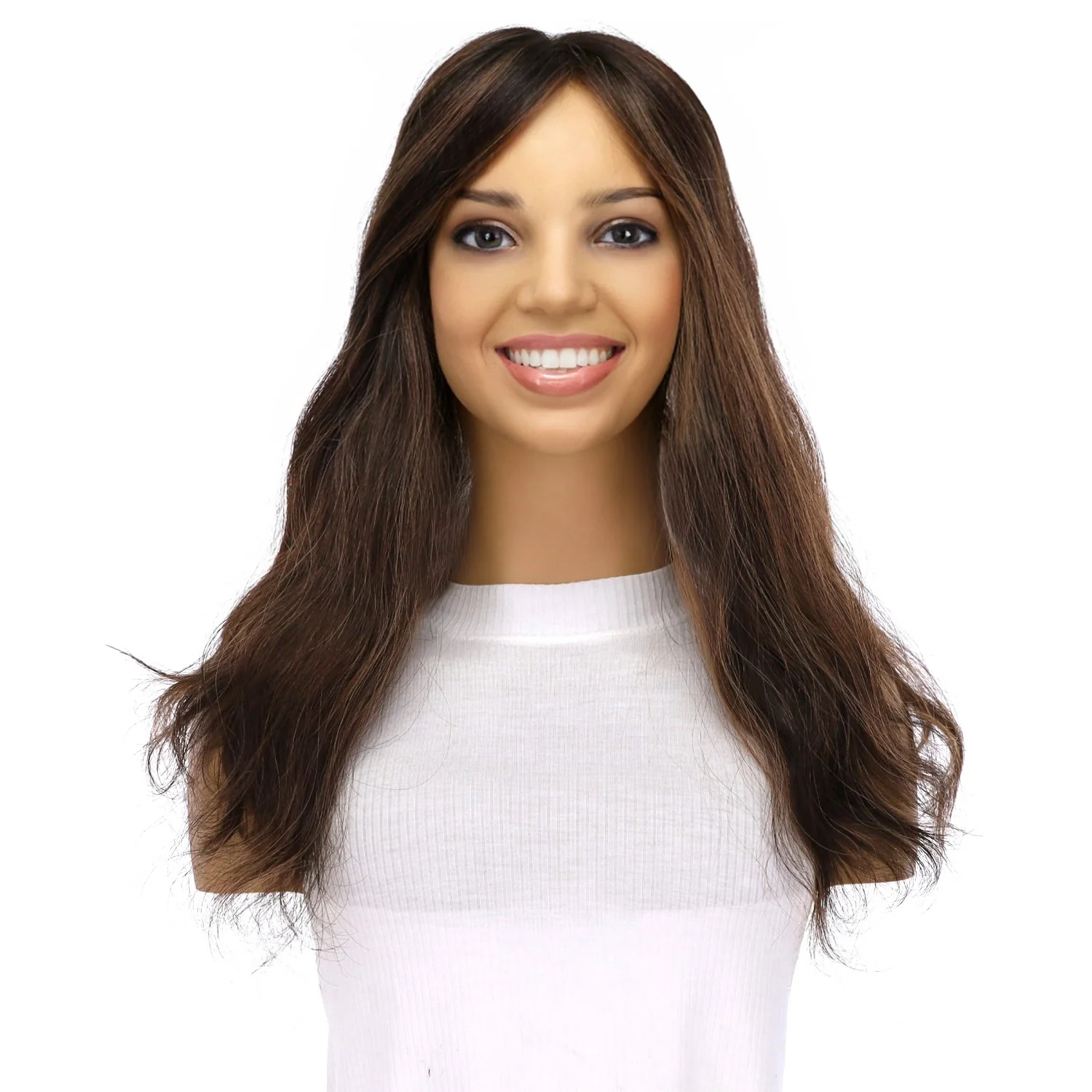 18" Topaz Lace Top Topper Soft Black Wavy - Image 2