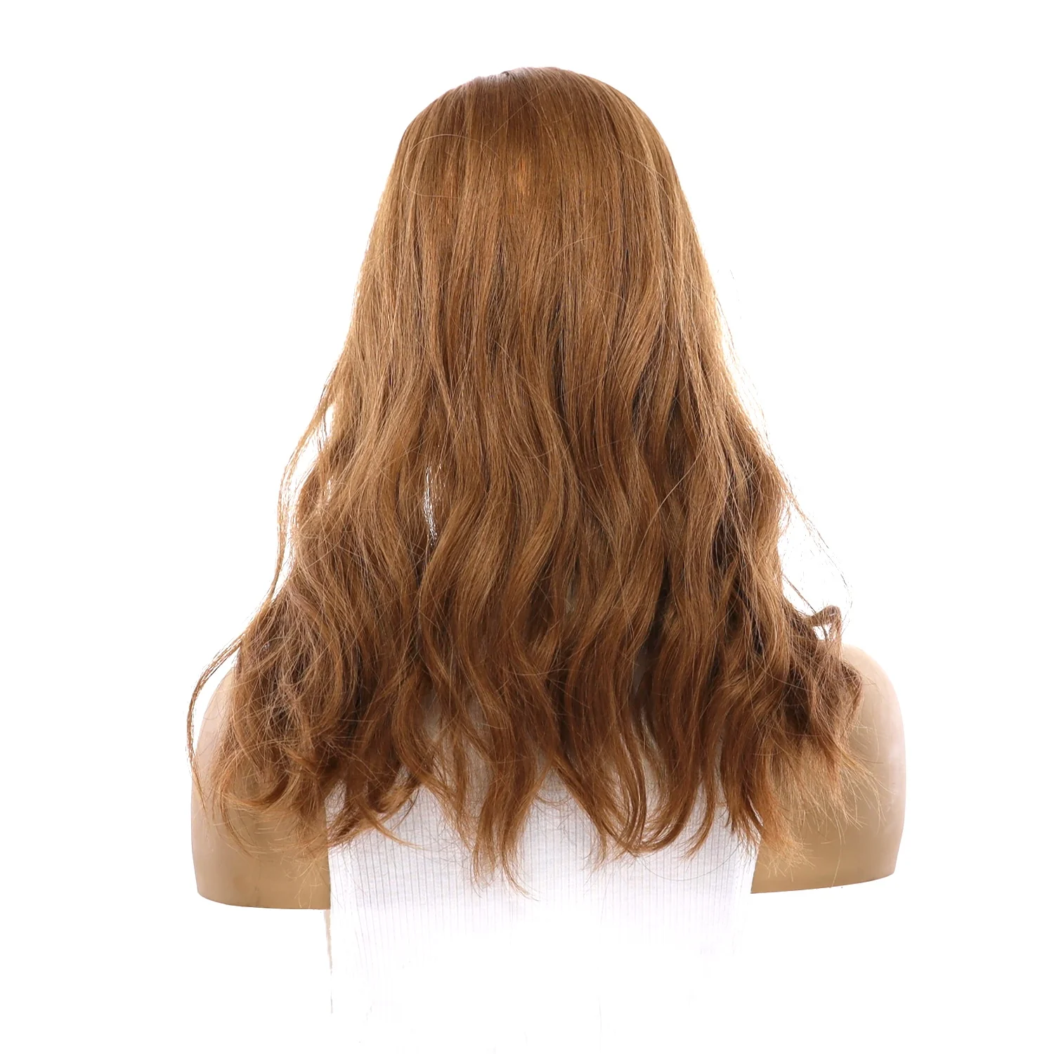 18" Topaz Lace Top Topper Strawberry Blonde Wavy - Image 3