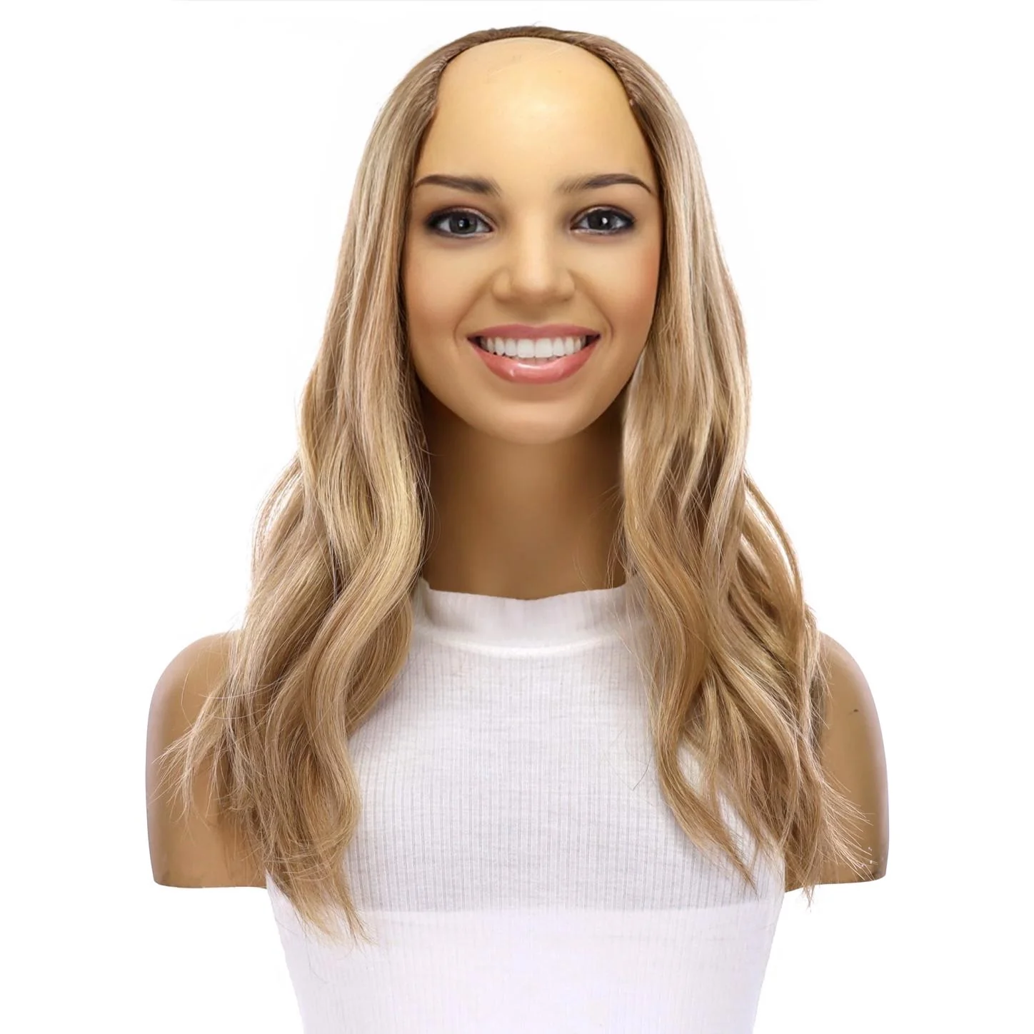 18" U-Shape Topper Ash Blonde - Image 2