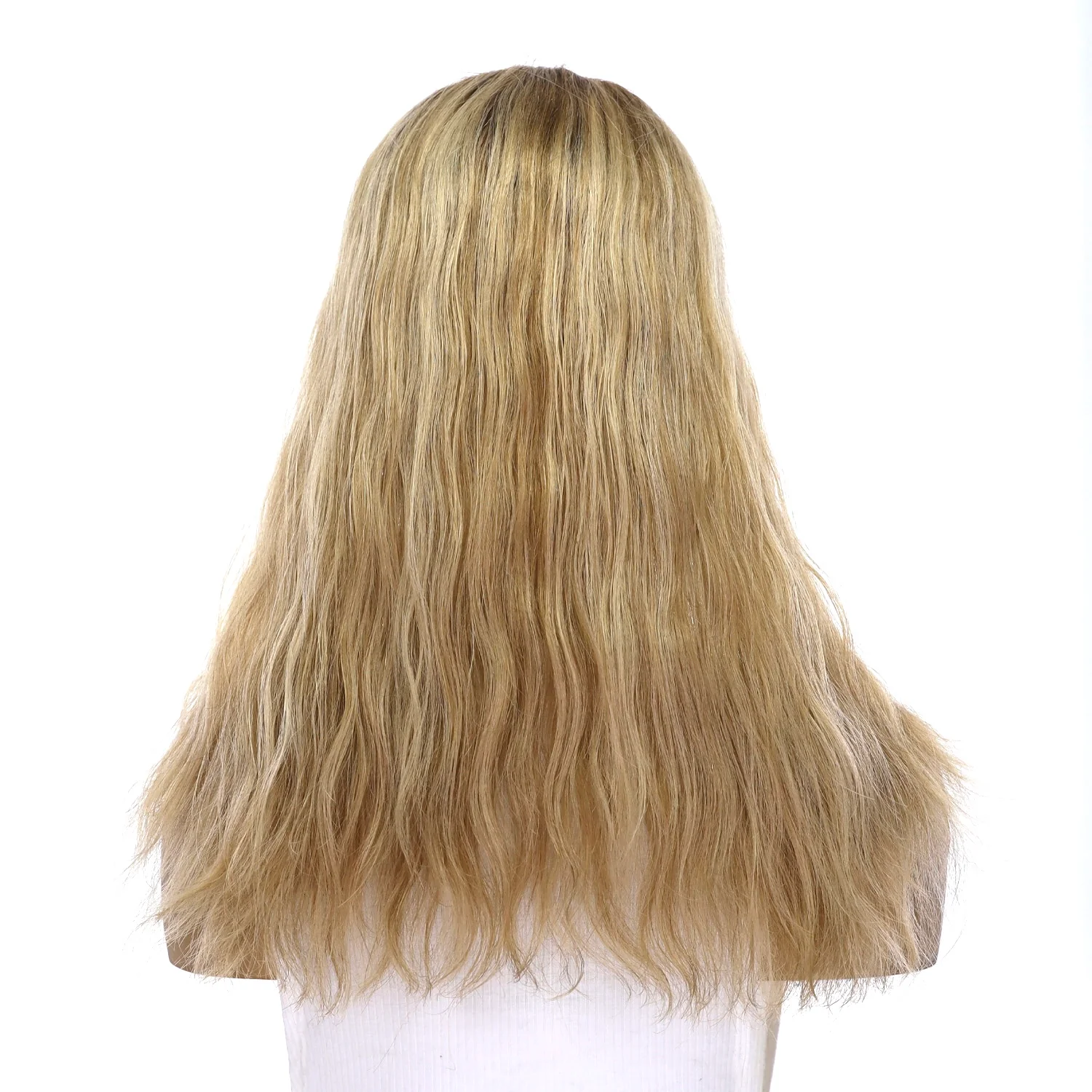 18" U-Shape Topper Ash Blonde Wavy - Image 3