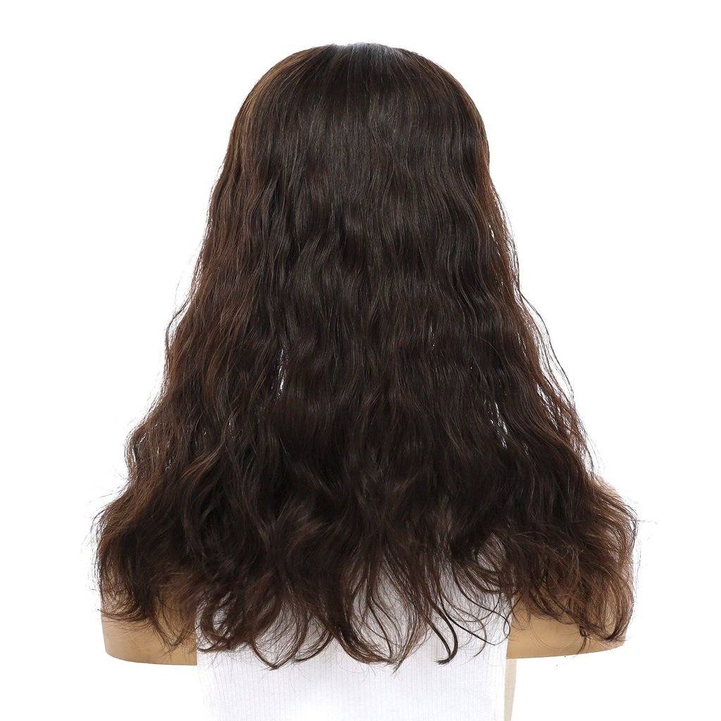 18" U-Shape Topper Dark Brown Wavy - Image 3