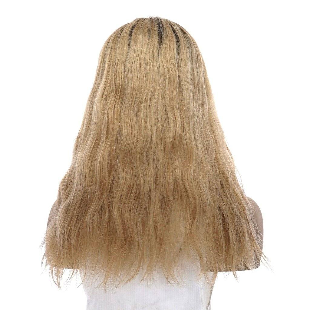 18" U-Shape Topper Golden Blonde Wavy - Image 3