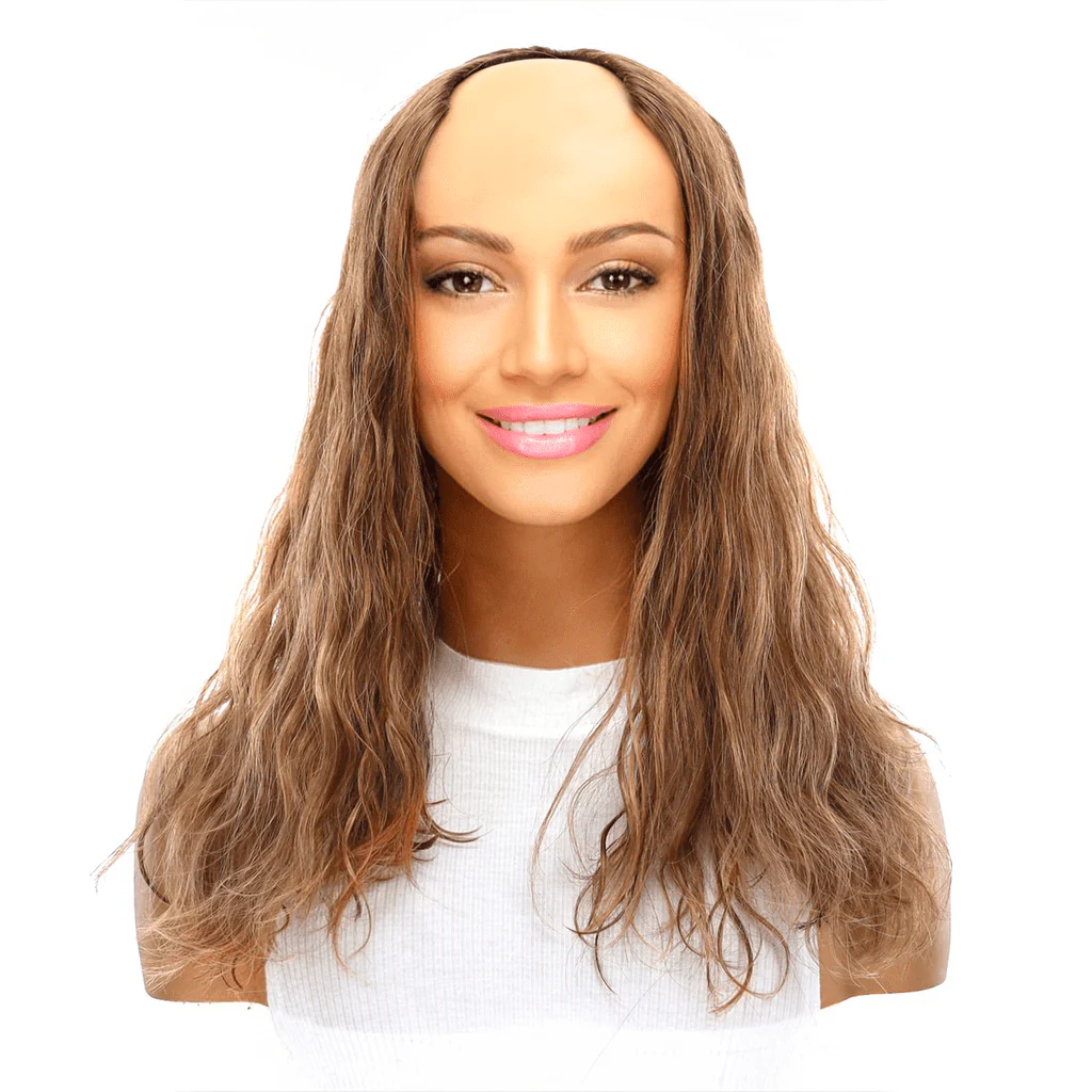 18" U-Shape Topper Light Brown Babylight Wavy - Image 2