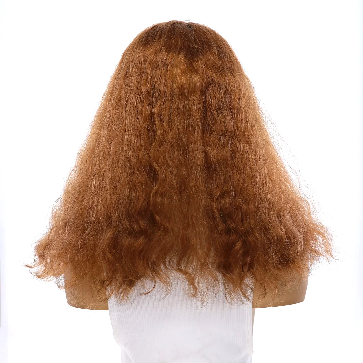 18" U-Shape Topper Strawberry Blonde Wavy - Image 3