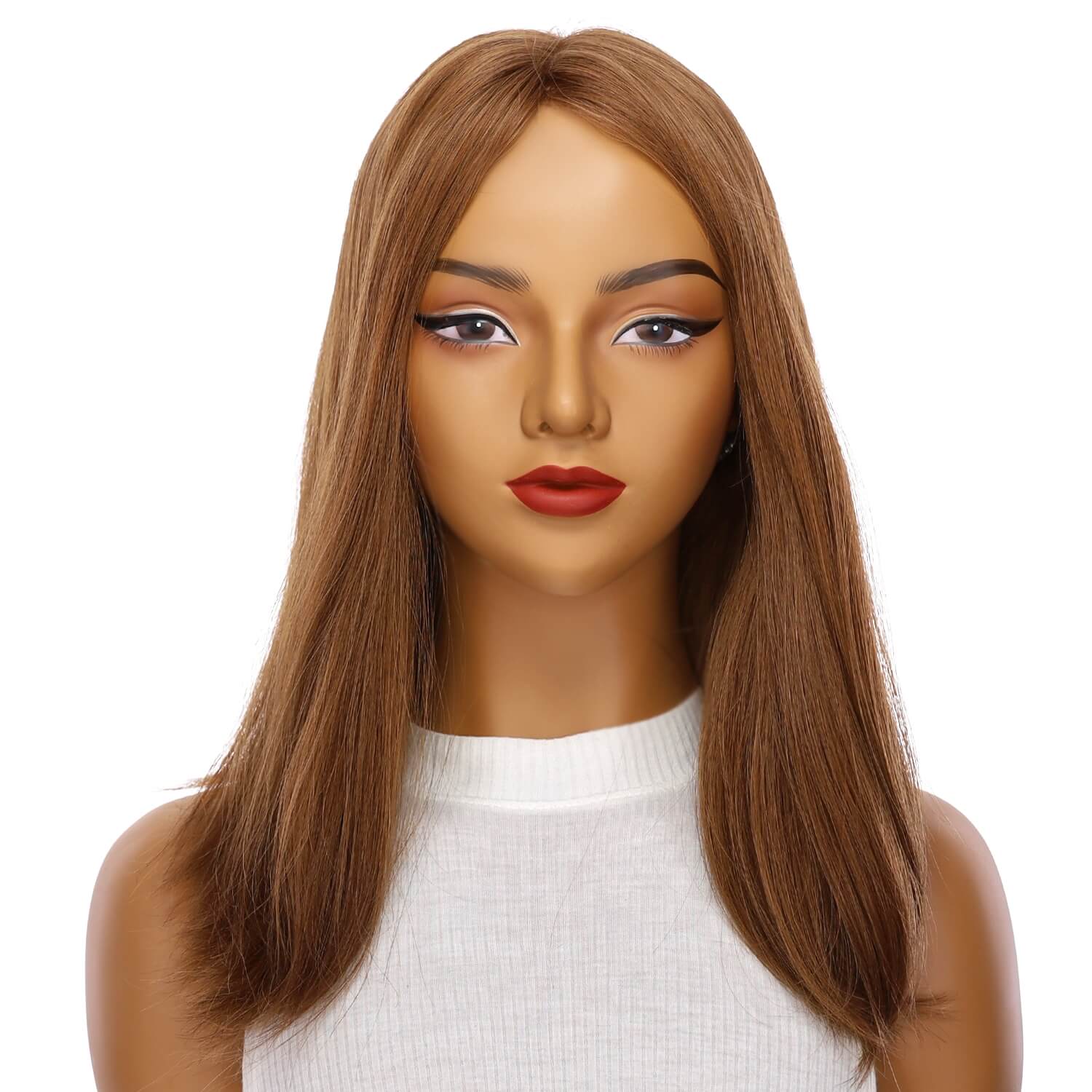19" Nicole Silk Top Wig Copper - Image 2