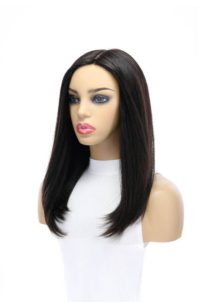 19" Nicole Silk Top Wig Natural Black - Image 3