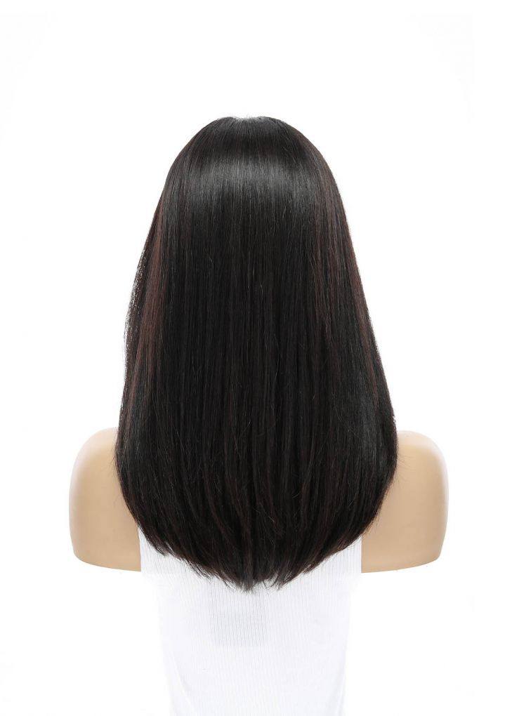 19" Nicole Silk Top Wig Natural Black - Image 4