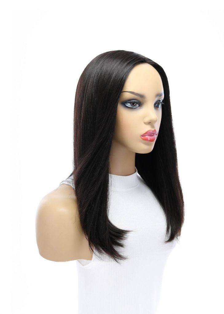 19" Nicole Silk Top Wig Natural Black - Image 5