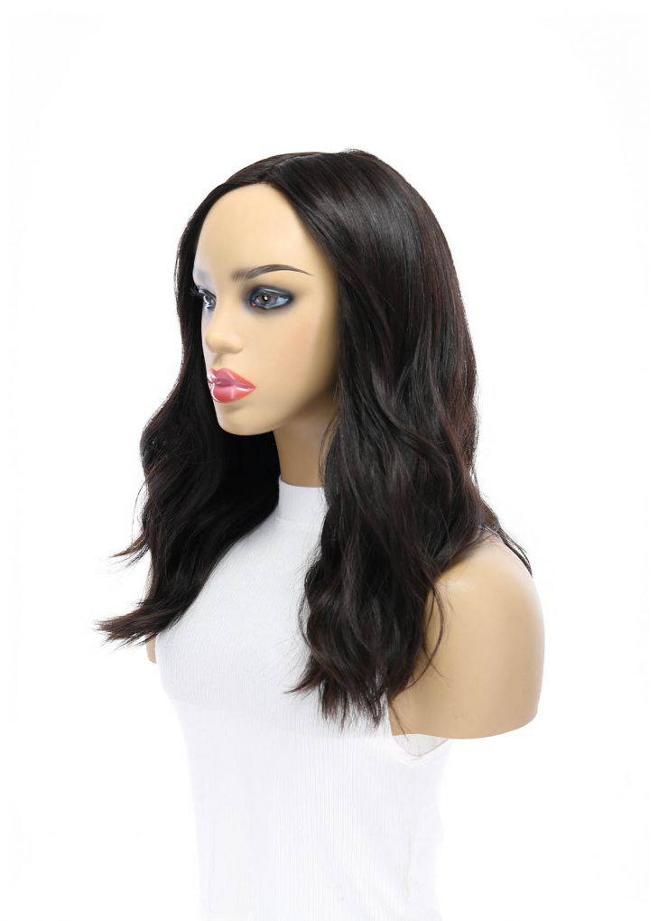 19" Nicole Silk Top Wig Soft Black - Image 4