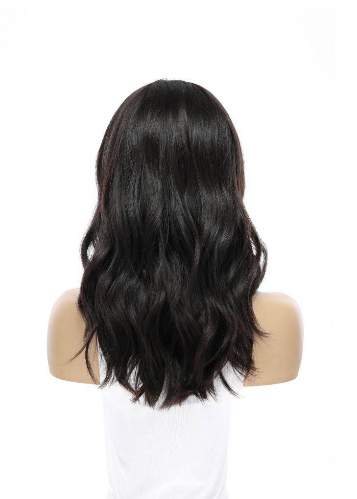19" Nicole Silk Top Wig Soft Black - Image 5