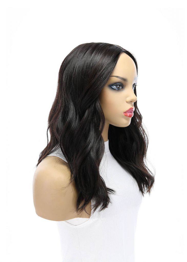 19" Nicole Silk Top Wig Soft Black - Image 6