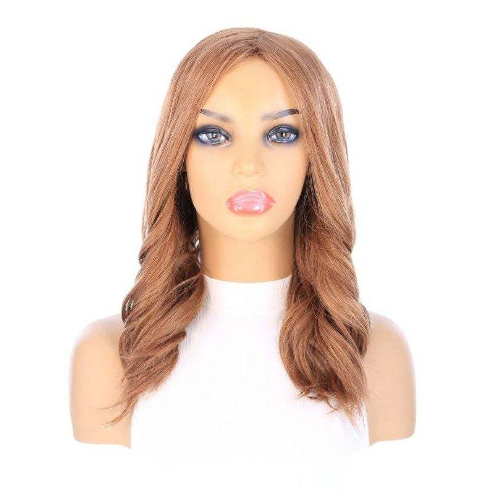 19" Nicole Silk Top Wig Strawberry Blonde - Image 5