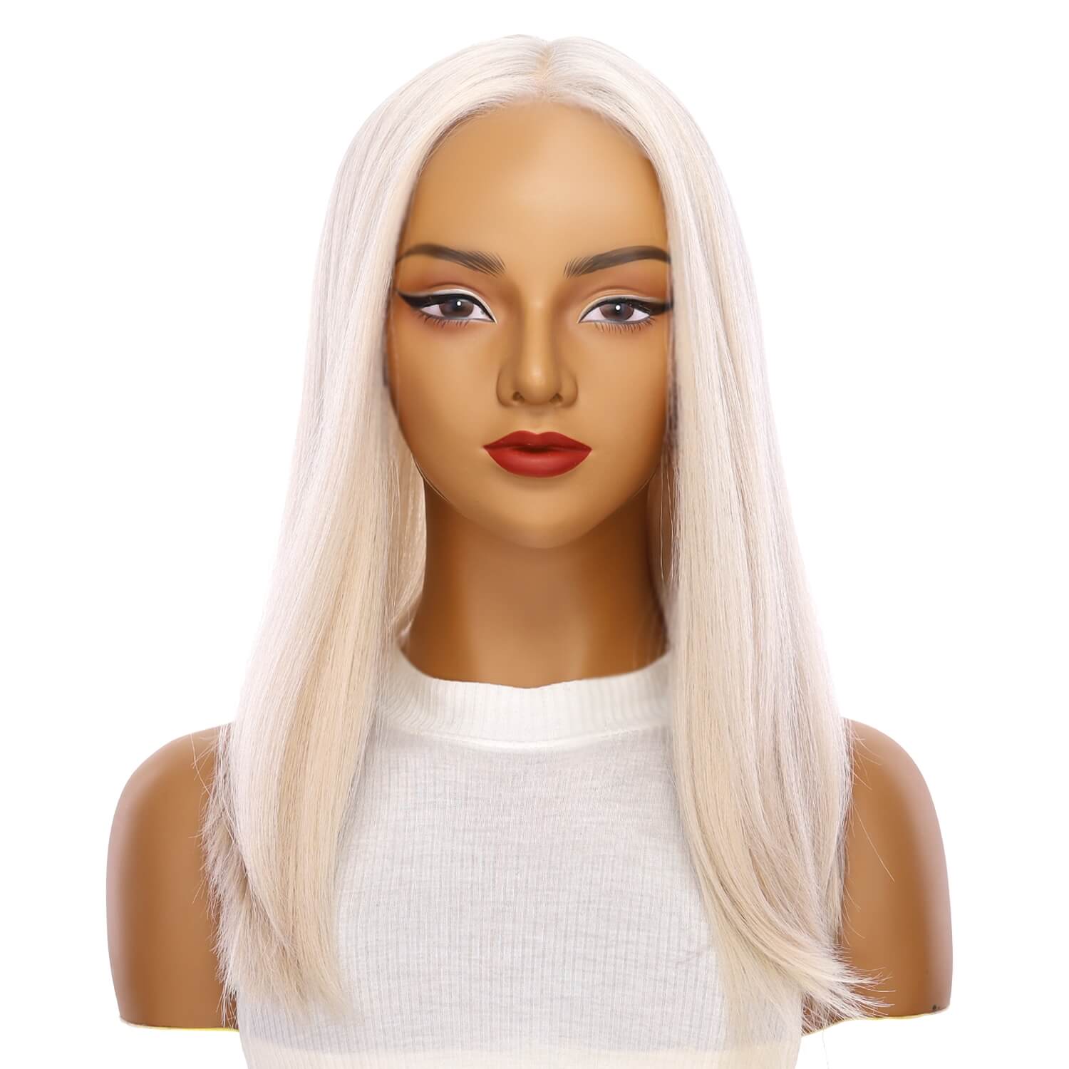 19" Nicole Silk Top Wig Ice Blonde - Image 2