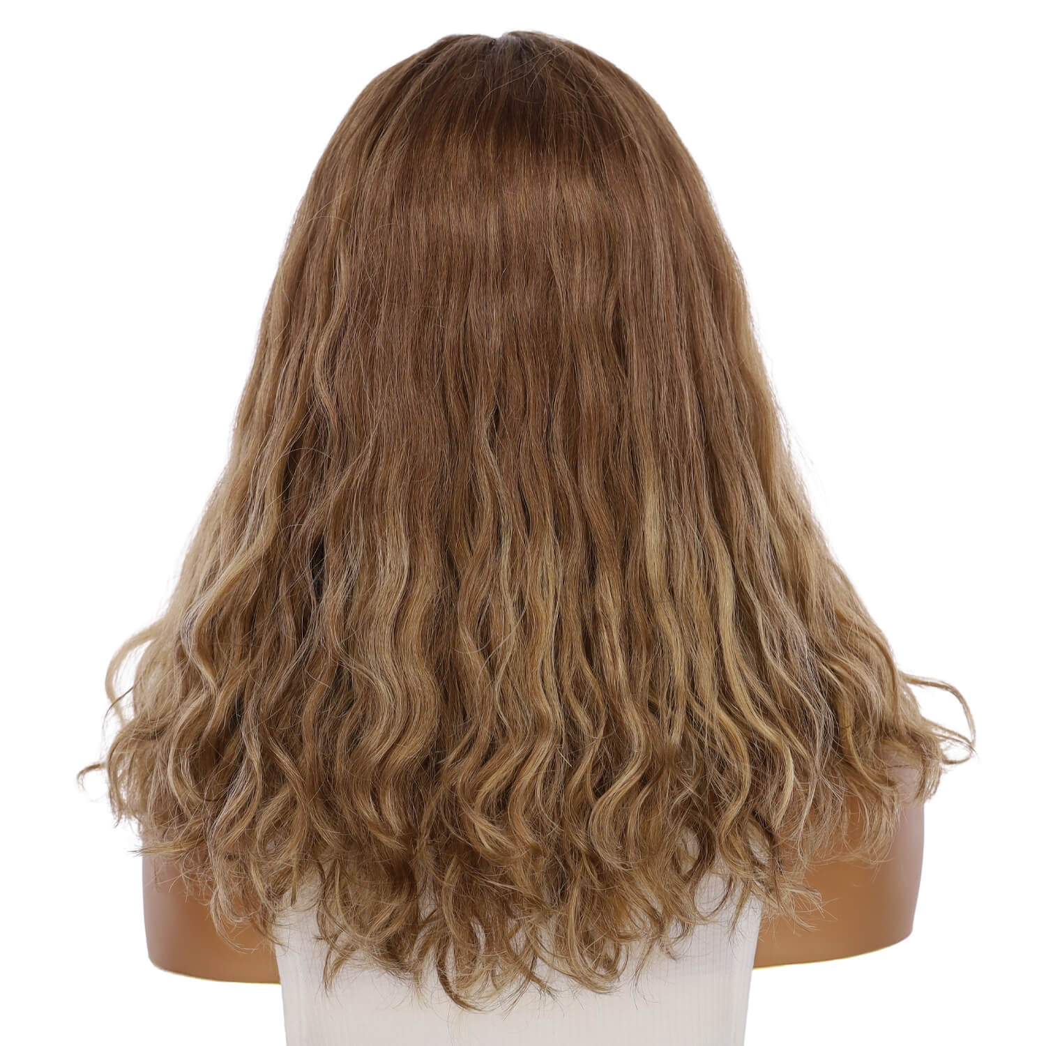 19" Nicole Silk Top Wig Light Brown Babylight Wavy - Image 3