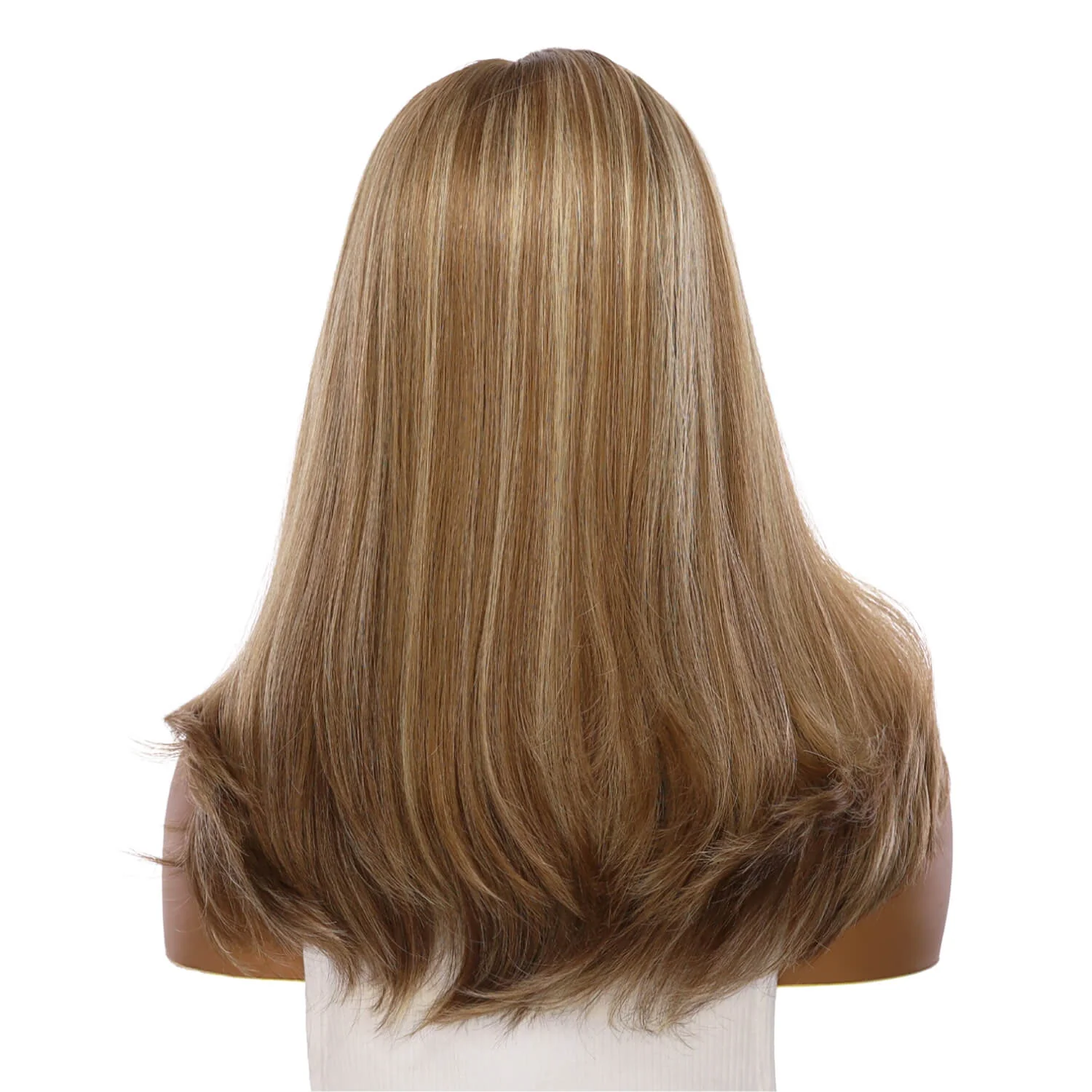 19" Nicole Silk Top Wig Medium Blonde - Image 3