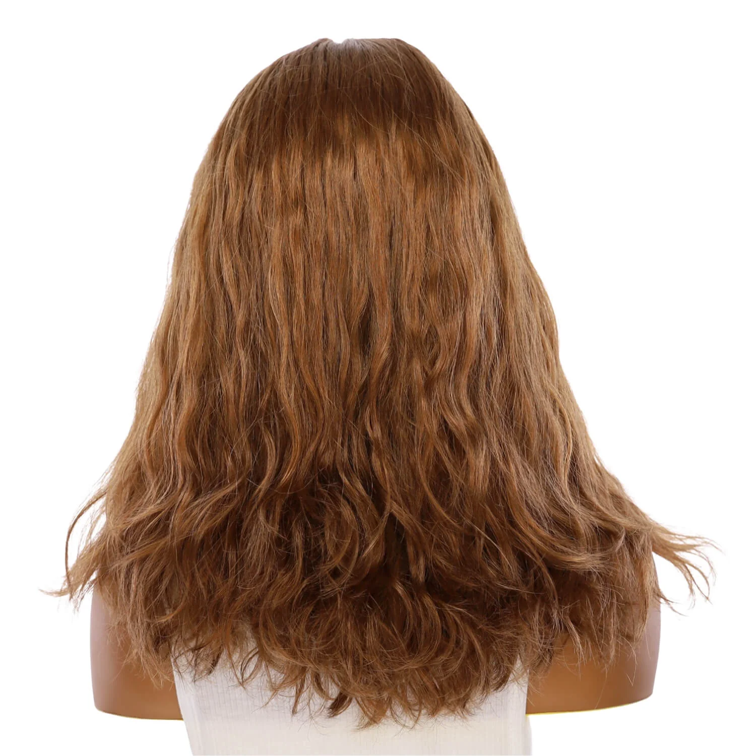 19" Nicole Silk Top Wig Strawberry Blonde Wavy - Image 3