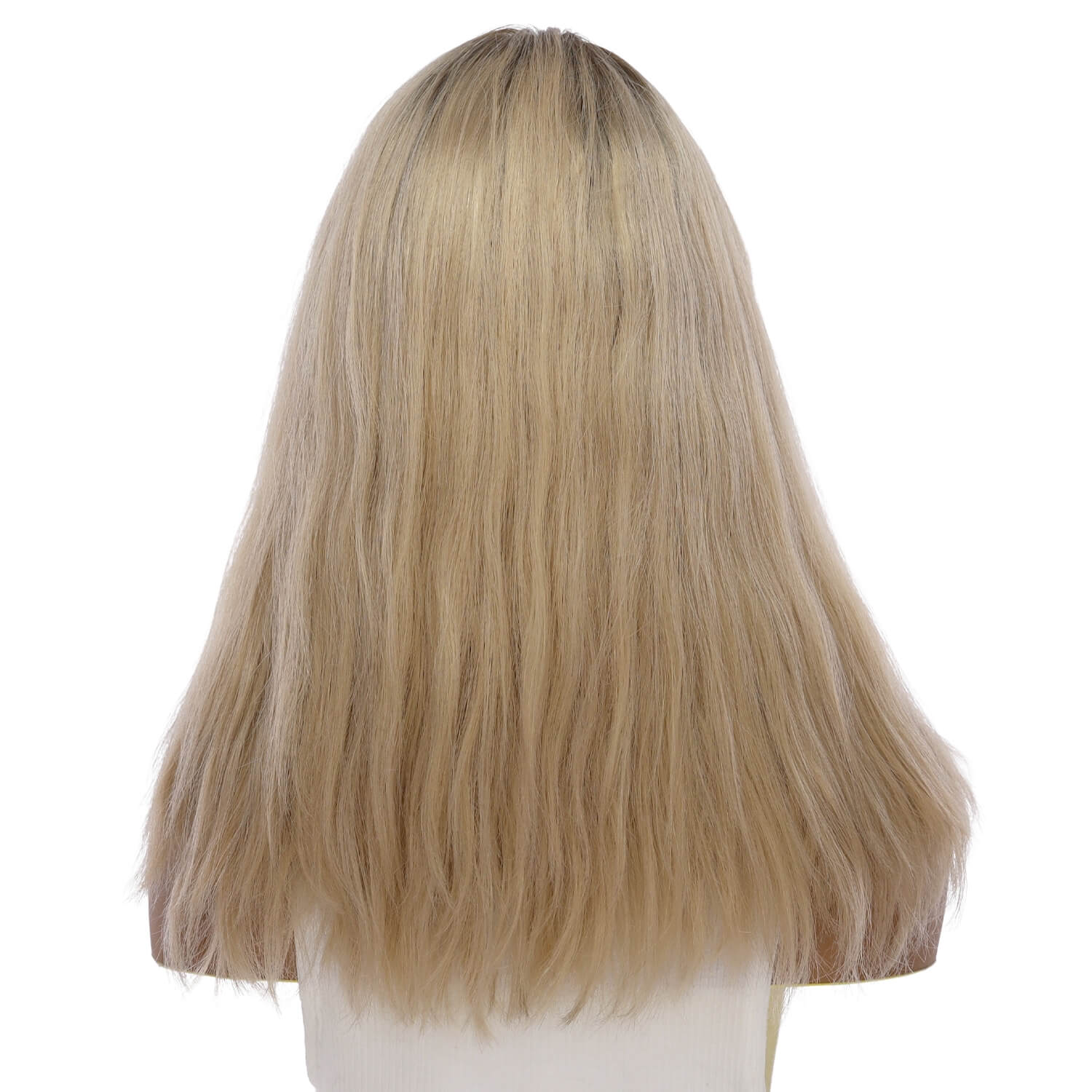19" Nicole Silk Top Wig Beige Blonde Wavy - Image 3