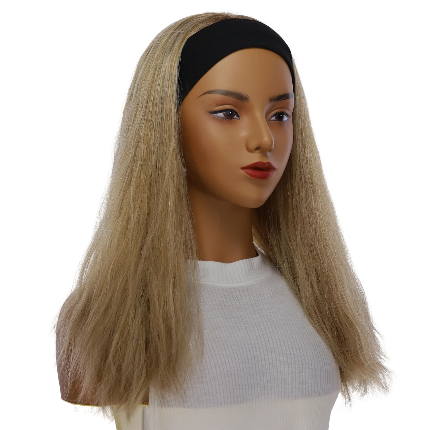 20" 3/4 Bandfall Wig Ash Blonde Wavy - Image 3