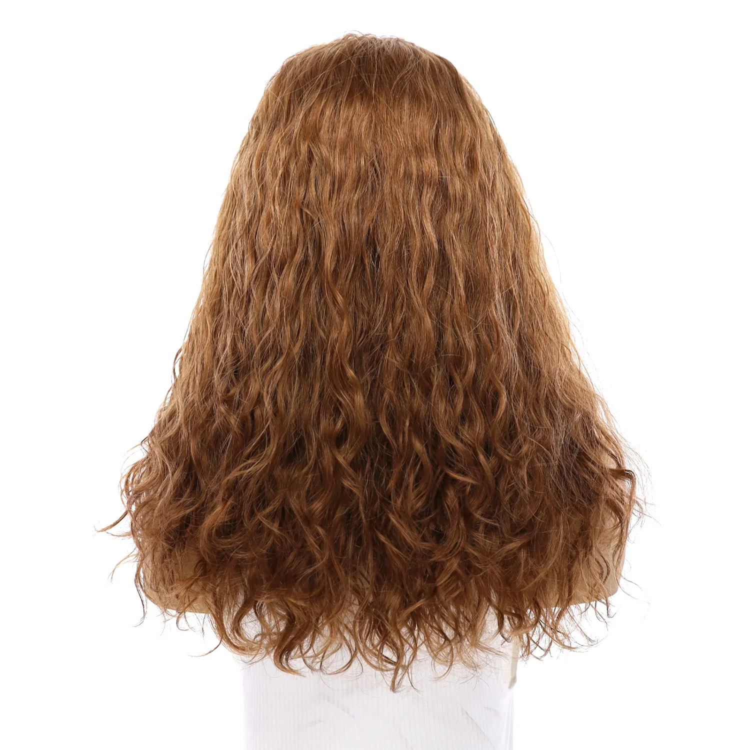 20" 3/4 Bandfall Wig Strawberry Blonde Wavy - Image 3