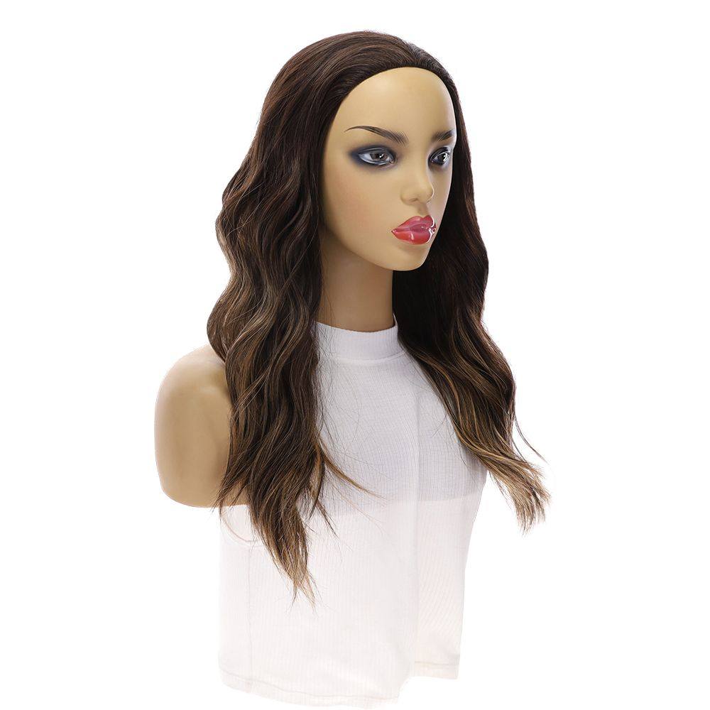 20" 3/4 Bandfall Wig Dark Brown Balayage - Image 4