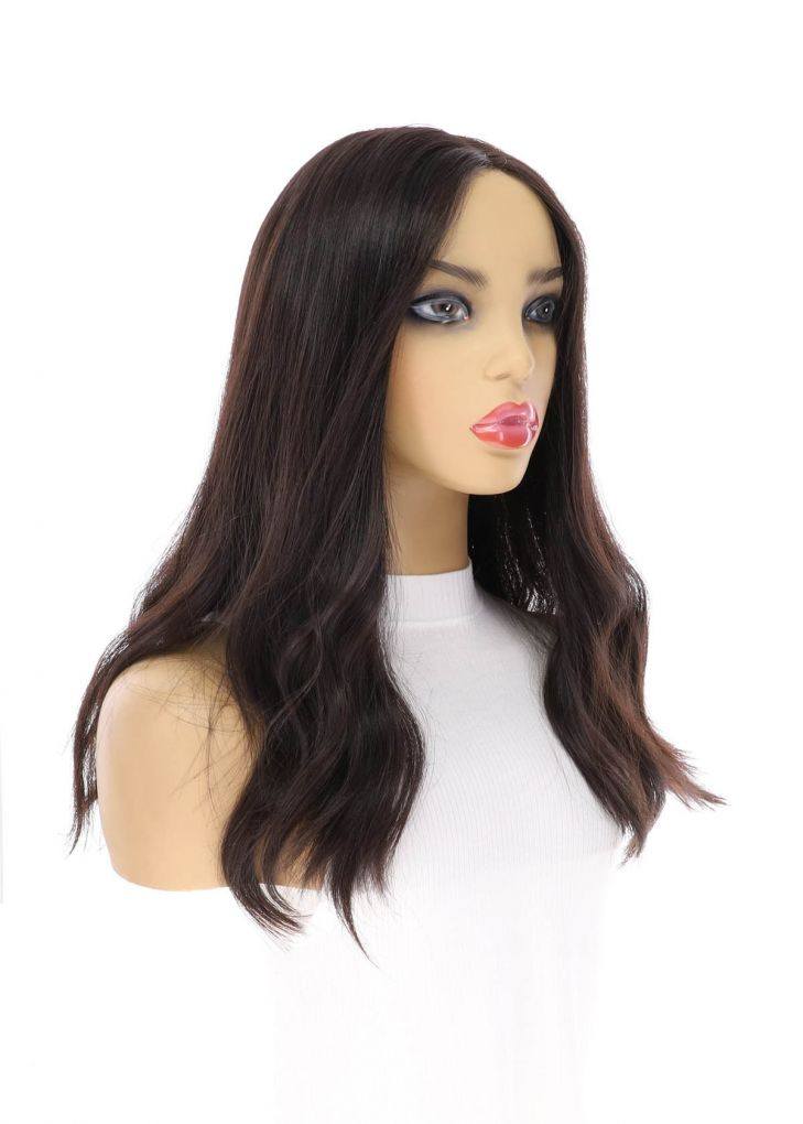 20" Divine Luxe Lace Top Wig #1B Black - Image 6