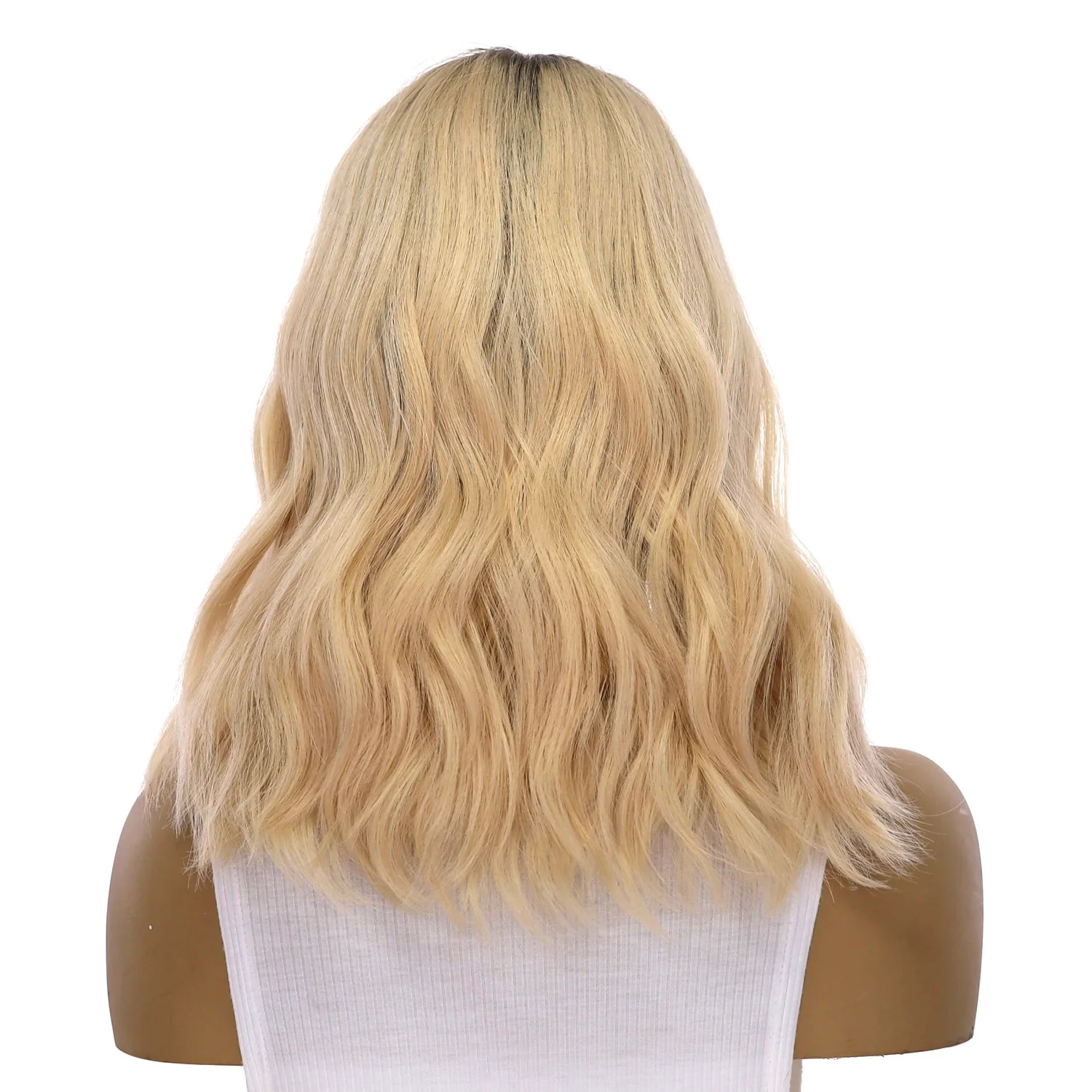 20" Divine Lace Top Topper Ash Blonde Wavy - Image 3