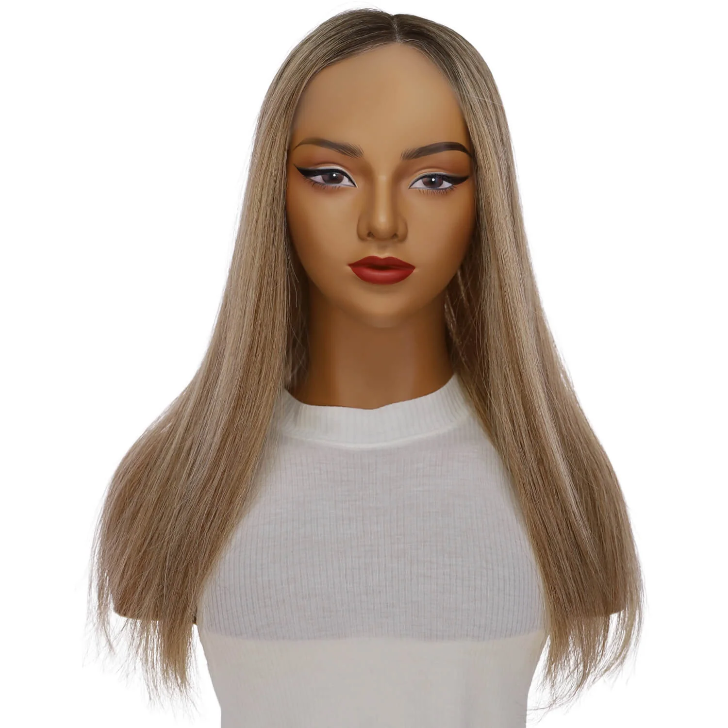 20" Divine Lace Top Topper Ashy Blonde w/ Highlights - Image 2