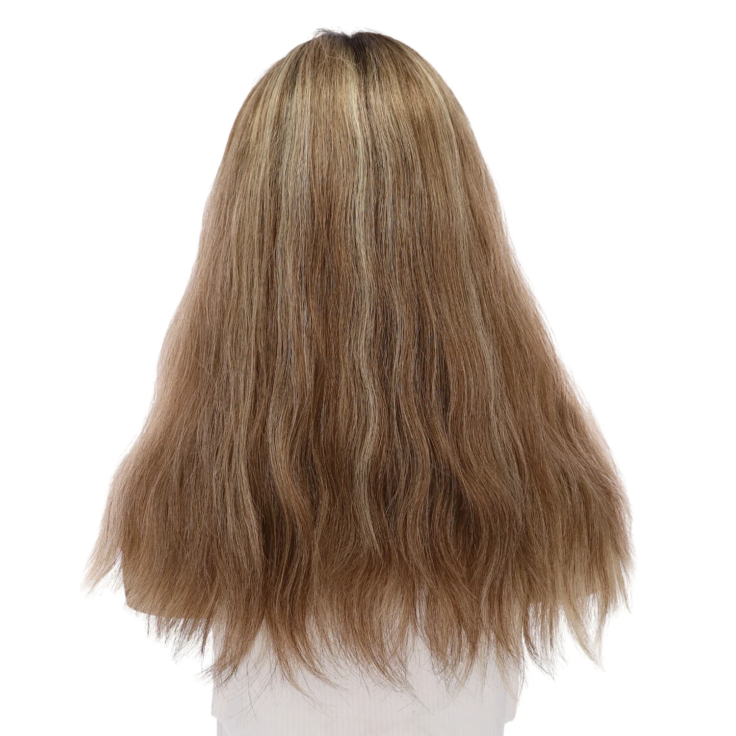 20" Divine Lace Top Topper Ashy Blonde w/ Highlights Wavy - Image 3