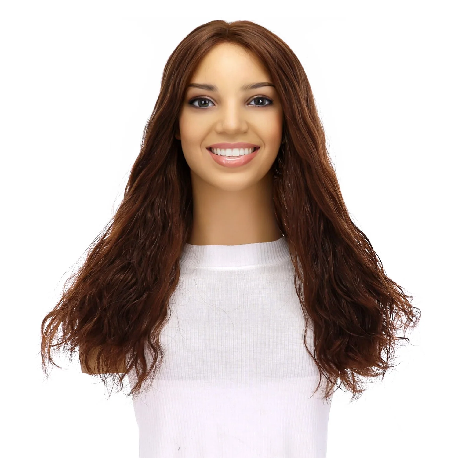20" Divine Lace Top Topper Auburn Wavy - Image 2