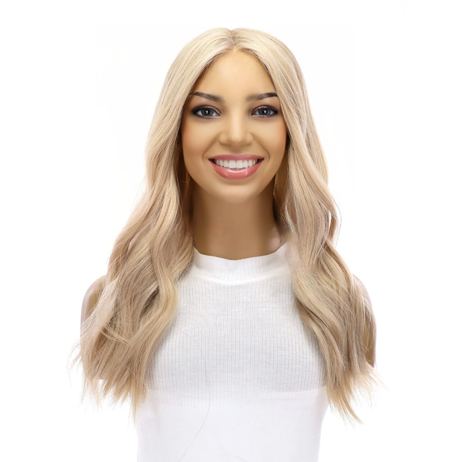 20" Divine Lace Top Topper Beige Blonde w/ No Rooting - Image 2