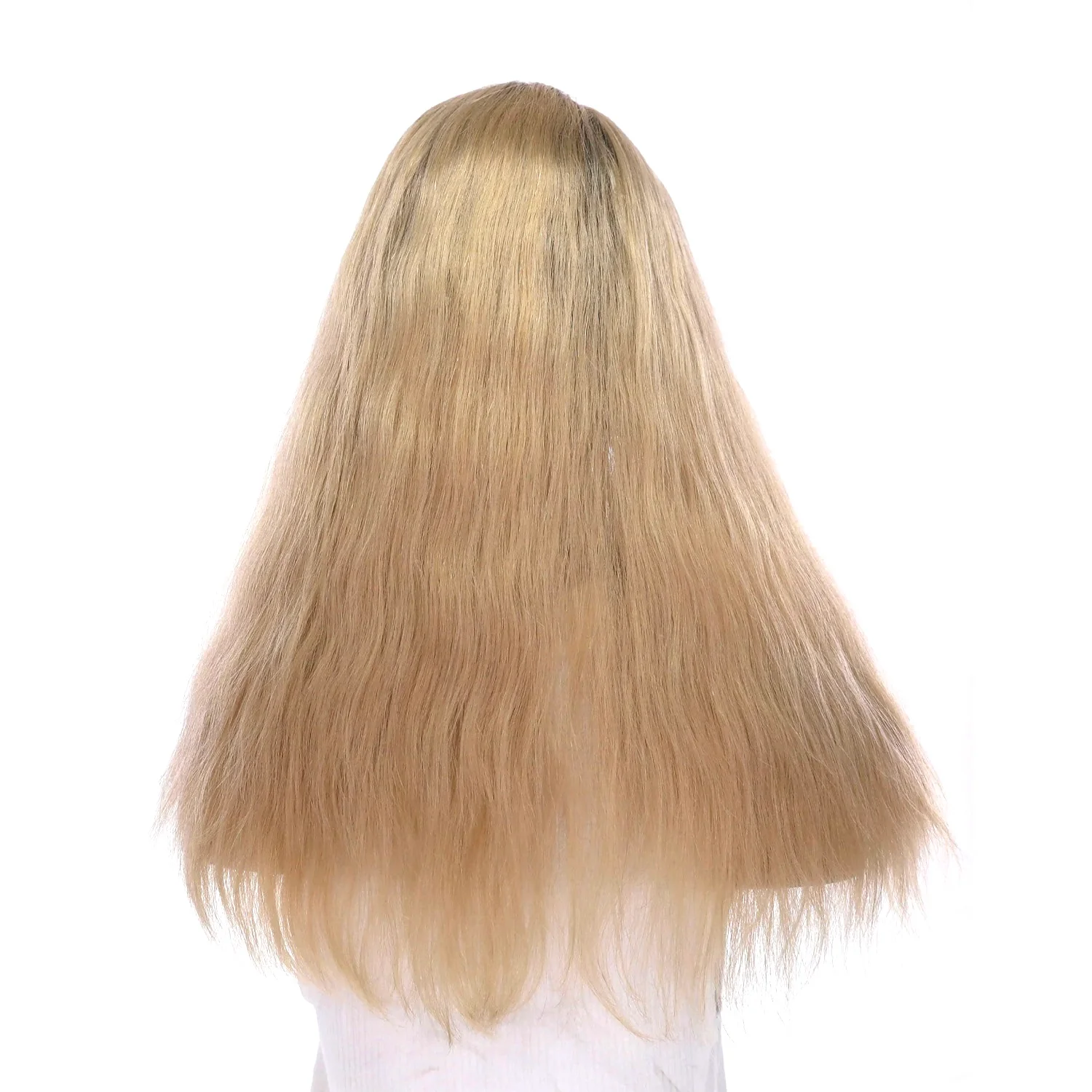 20" Divine Lace Top Topper Beige Blonde Wavy - Image 2