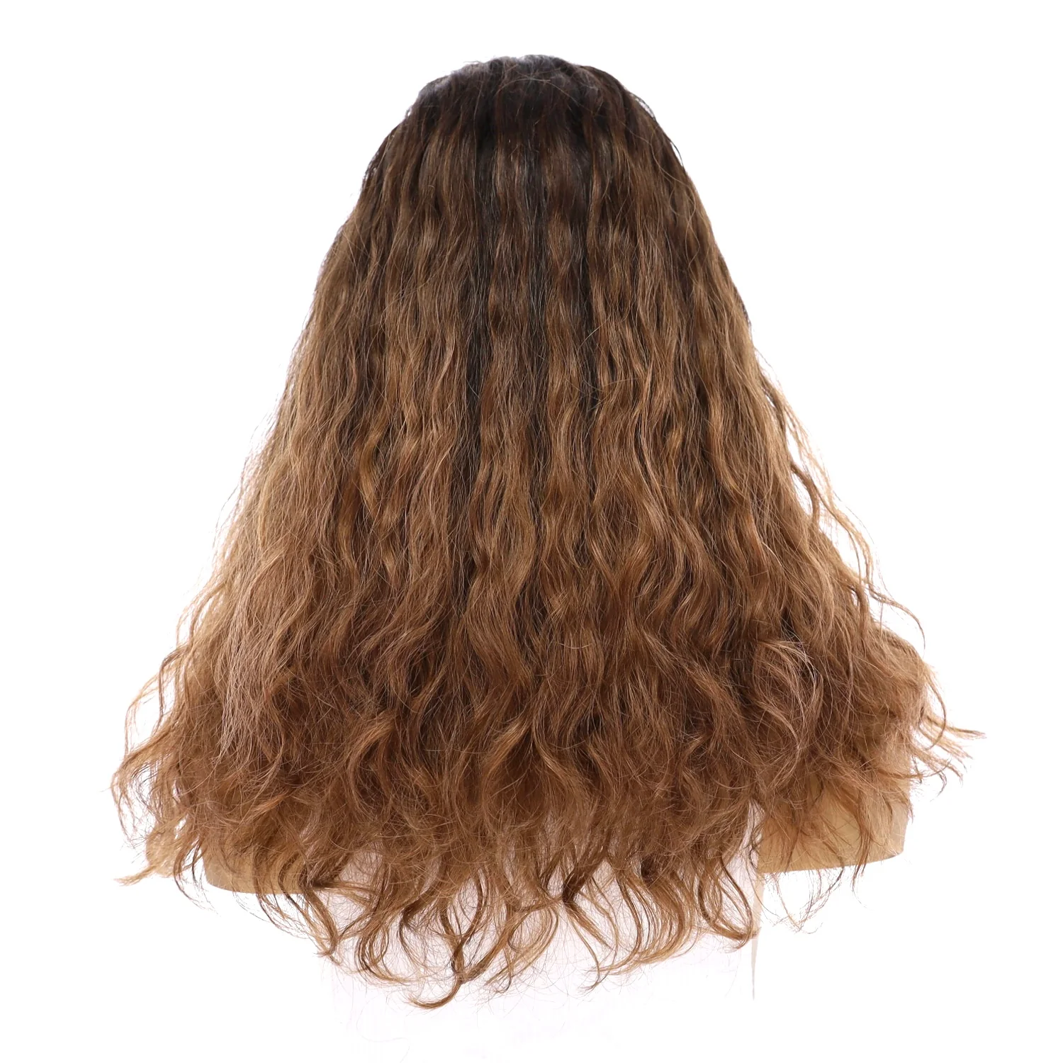 20" Divine Lace Top Topper Dark Brown Ombre Wavy - Image 3