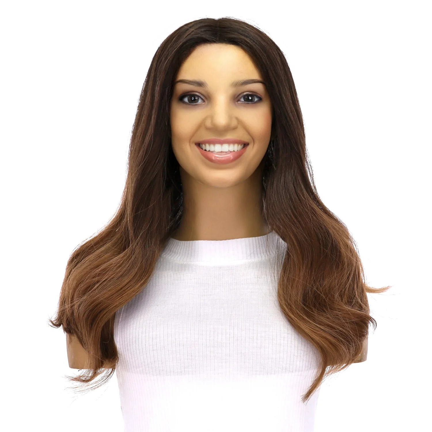 20" Divine Lace Top Topper Dark Brown Ombre - Image 2