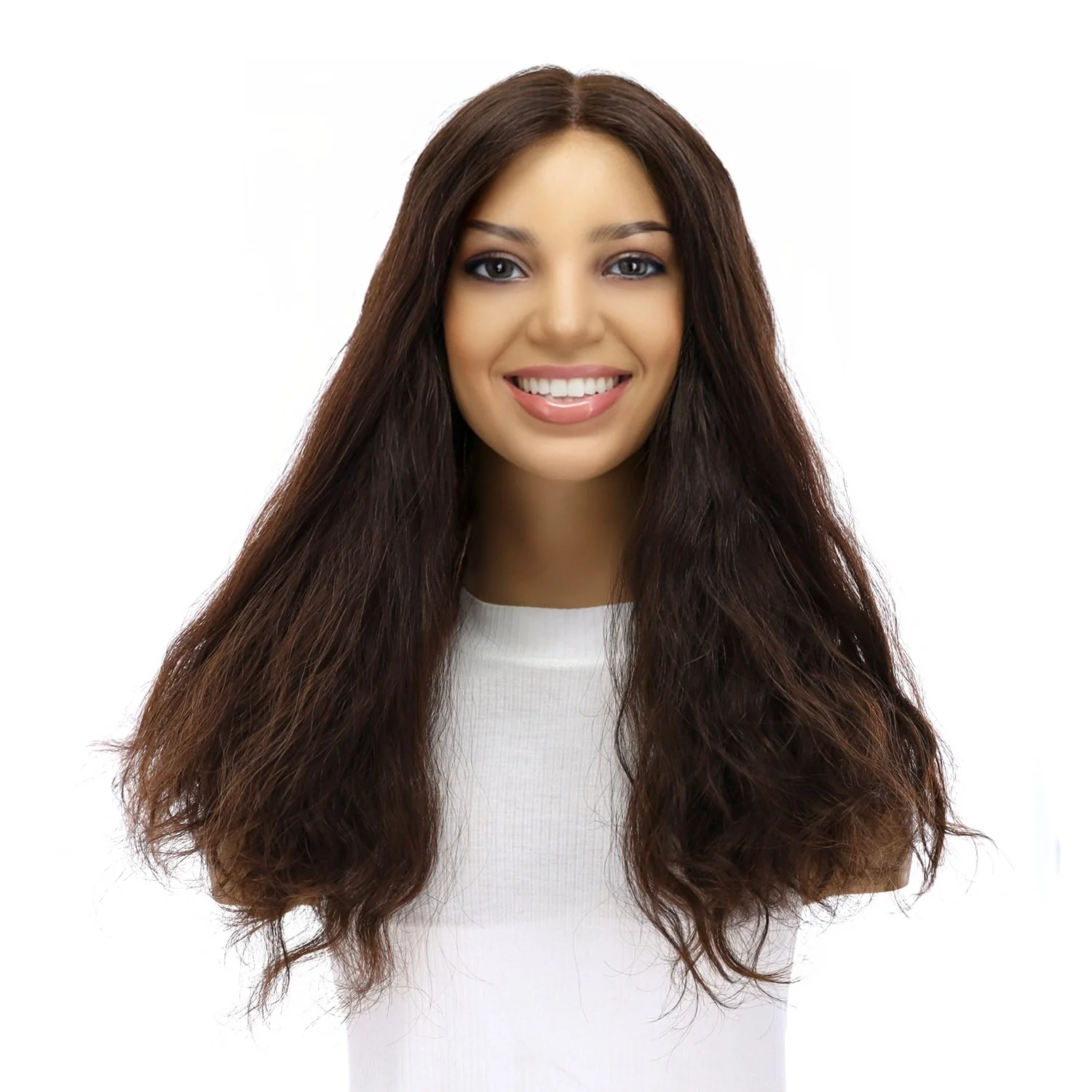 20" Divine Lace Top Topper Dark Brown Wavy - Image 2