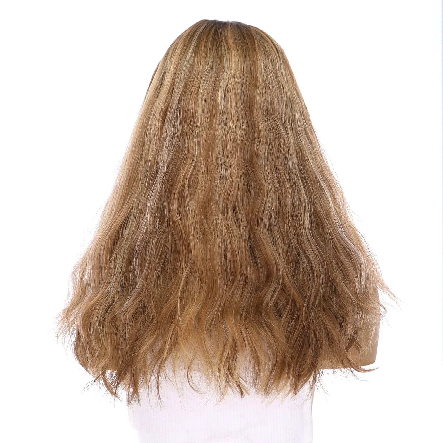 20" Divine Lace Top Topper Medium Blonde w/ Highlights Wavy - Image 3