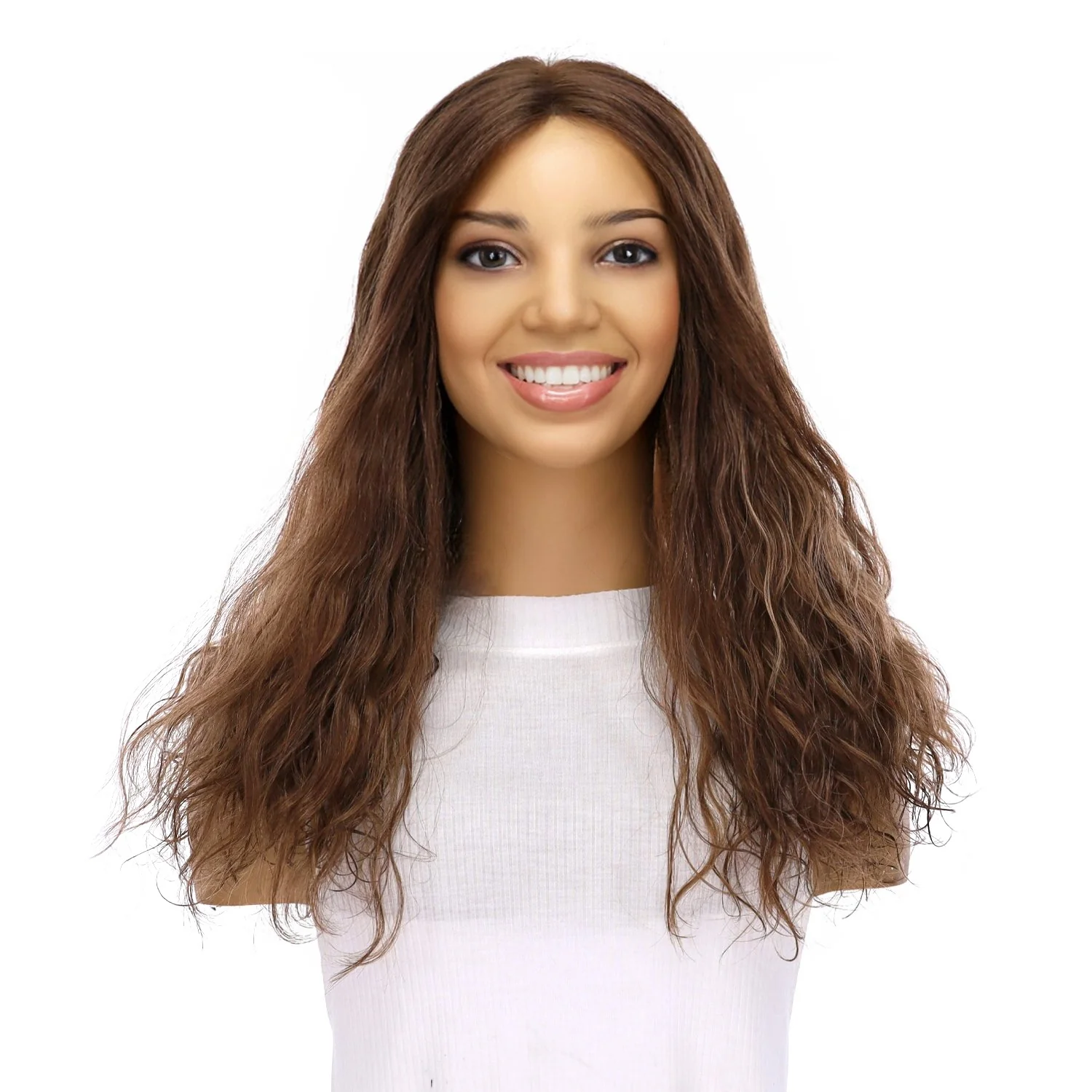 20" Divine Lace Top Topper Medium Brown Babylight Wavy - Image 2