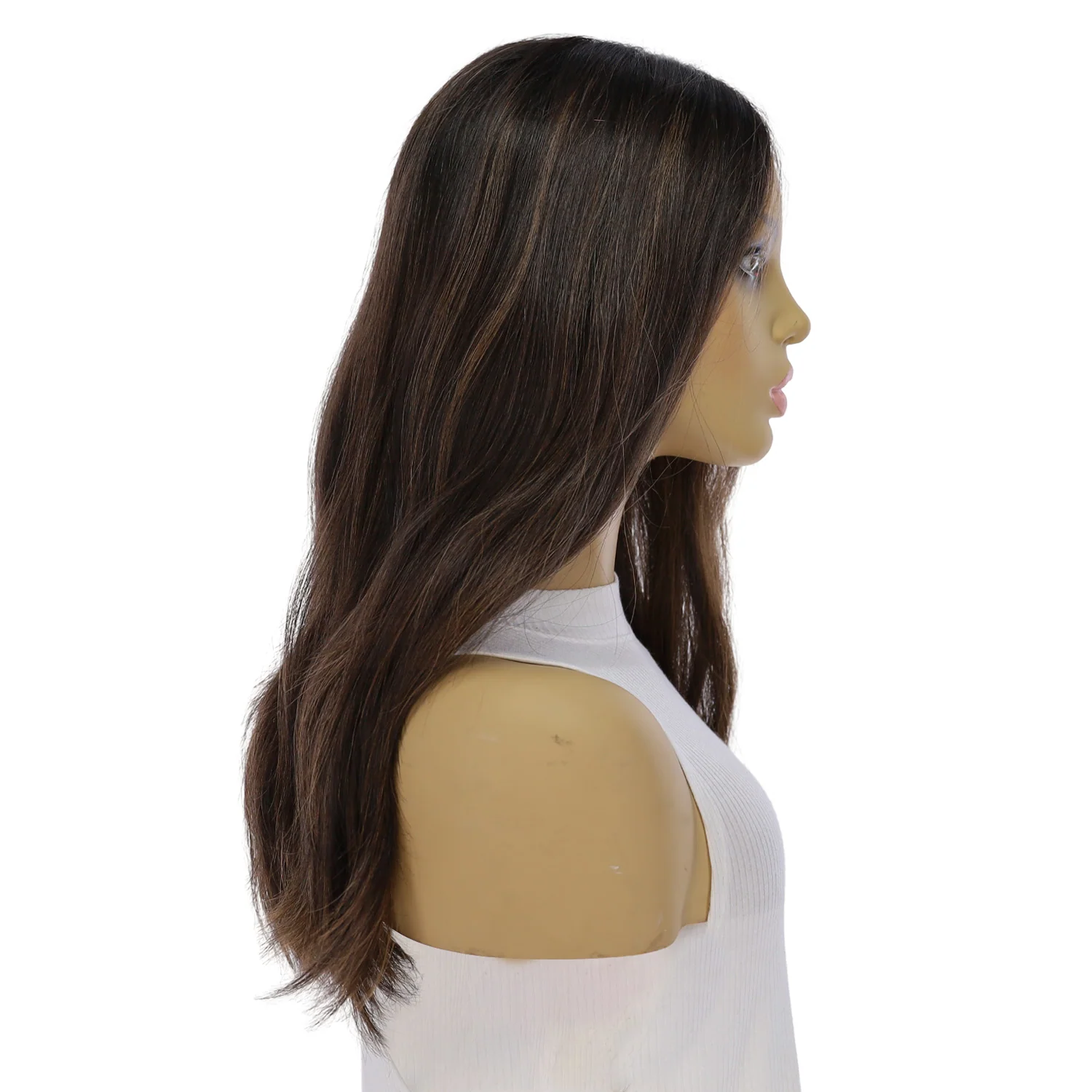 20" Divine Lace Top Topper Soft Black w/ Highlights - Image 2