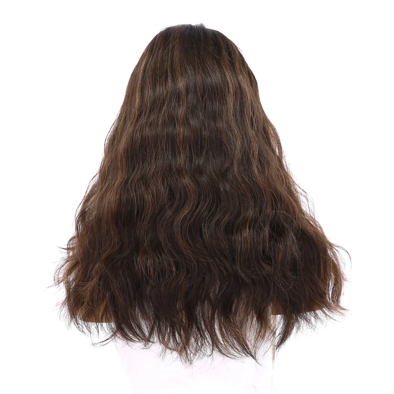 20" Divine Lace Top Topper Soft Black w/ Highlights Wavy - Image 3
