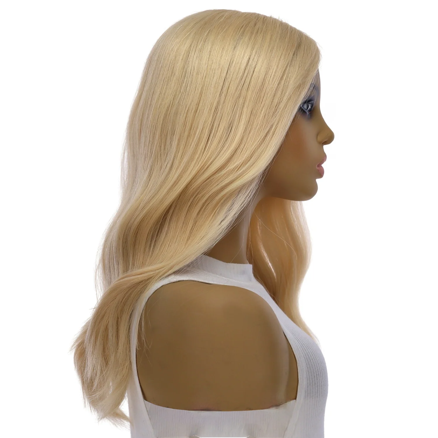 20" Divine Lace Top Topper Warm Platinum Blonde No Roots - Image 3