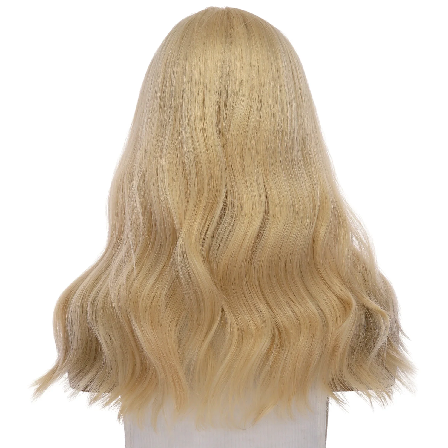 20" Divine Lace Top Topper Warm Platinum Blonde No Roots - Image 4