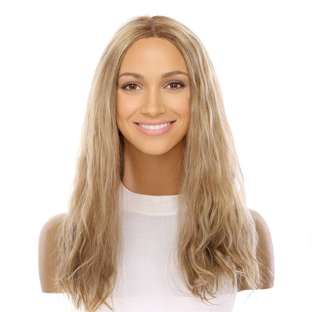 20" Divine Lace Top Wig Ash Blonde Wavy - Image 2