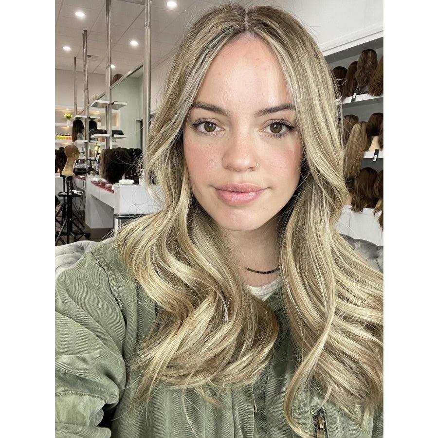 20" Divine Lace Top Wig Ash Blonde w/ Reverse Balayage - Image 3