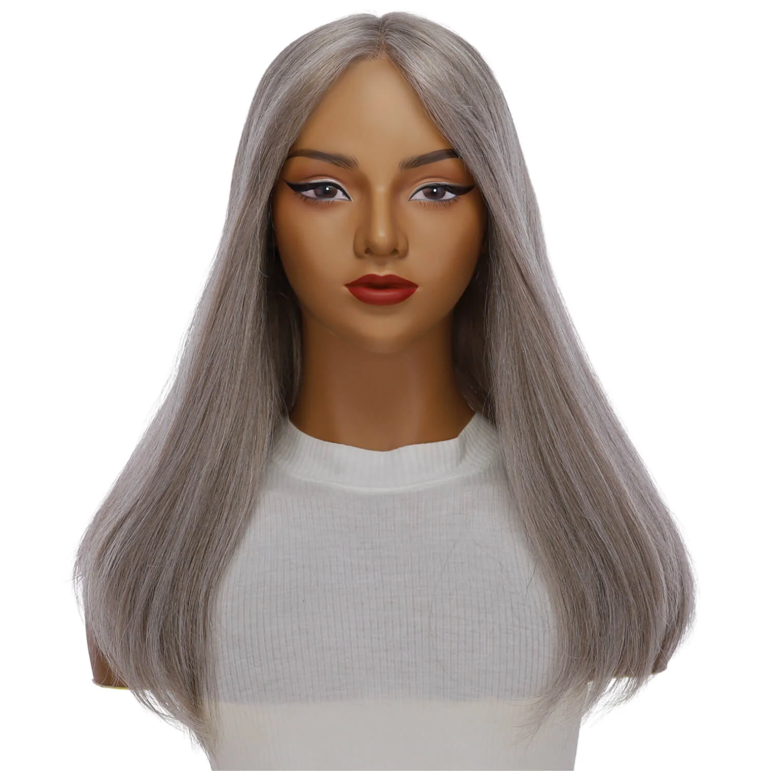 20" Divine Lace Top Wig Champagne Grey - Image 2